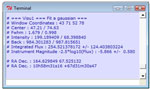 The terminal GUI of AudeLA. The bottom white line is used to write Tcl command lines